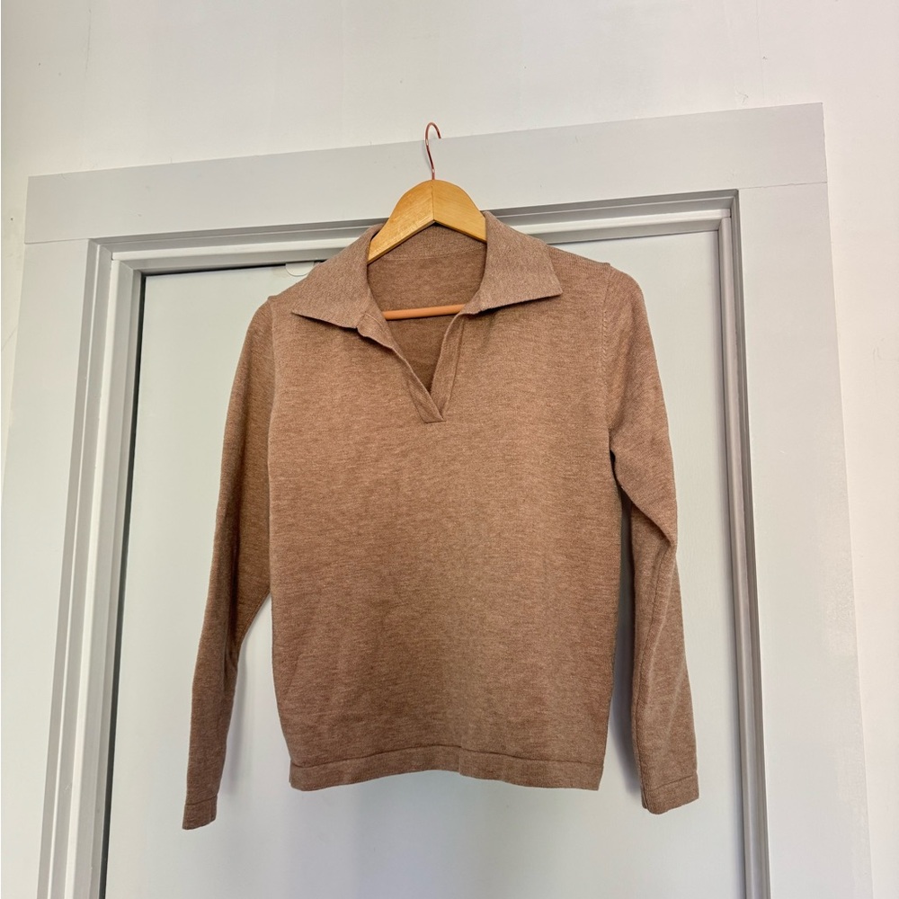 Commense Tan Knit Sweater